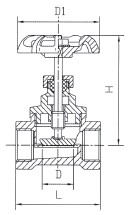 JLTT(J11W-16T)-丝口截止阀(硬密封)